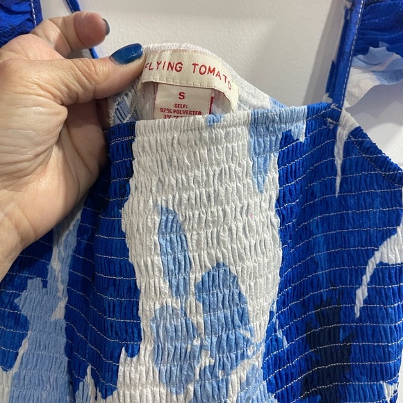 Flying TomatoeSummer dress size S New No Tags Off the shoulder - Picture 3 of 7